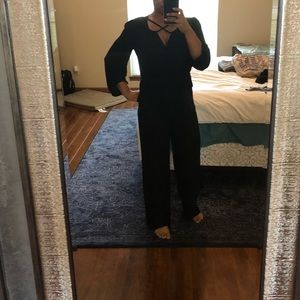 Black sheer BCBG jumpsuit